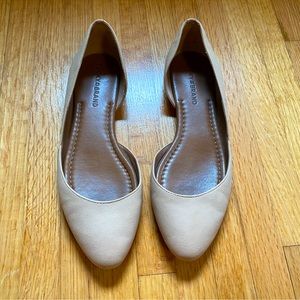 Lucky Brand beige leather flats Size 8